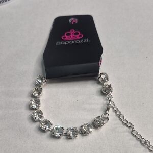 Silver Clear Crystal Bracelet